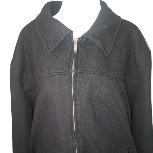 Guess Black Wool Jacket XXL - Picture 2 of 7